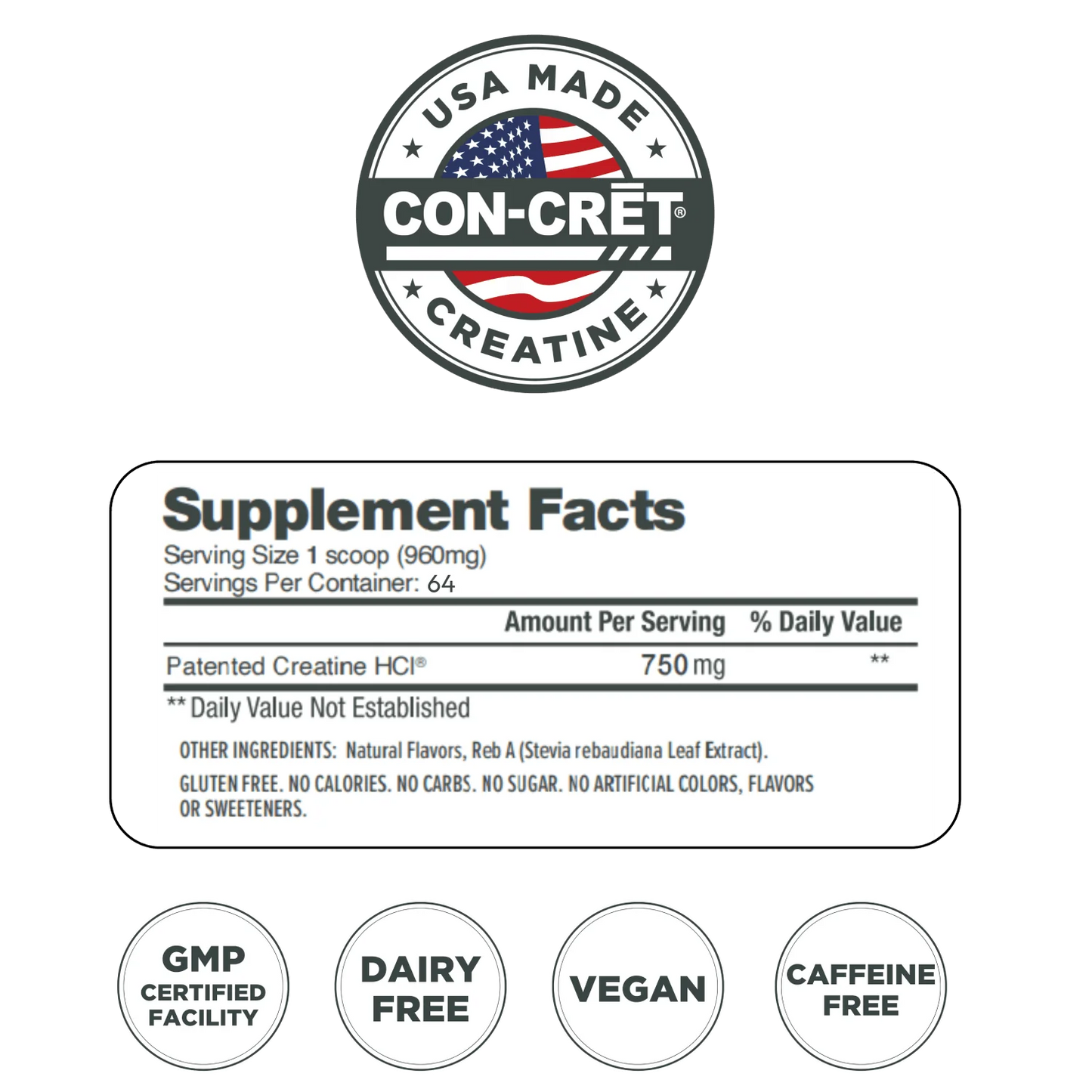 Con-CRET Creatine HCl